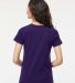 M&O Knits 4810 Women's Gold Soft Touch T-Shirt Purple back view