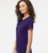 M&O Knits 4810 Women's Gold Soft Touch T-Shirt Purple side view