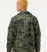 Burnside Clothing 9718 Coaches Jacket in Green camo back view