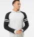 Jerzees 97CR Nublend® Varsity Colorblocked Raglan Hooded Sweatshirt Catalog front view