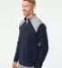 Adidas Golf Clothing A532 Textured Mixed Media Qua Collegiate Navy/ Grey Three side view