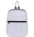 Gemline 100066 Moto Mini Backpack in White front view
