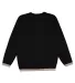 LA T 6789 Adult Statement Fleece Crew Sweatshirt BLACK/ TITANIUM back view