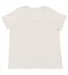 LA T 3816 Ladies' Curvy Fine Jersey T-Shirt in Natural heather front view