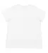 LA T 3816 Ladies' Curvy Fine Jersey T-Shirt BLENDED WHITE front view