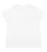 LA T 3816 Ladies' Curvy Fine Jersey T-Shirt BLENDED WHITE back view