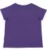 LA T 3817 Ladies' Curvy V-Neck Fine Jersey T-Shirt in Vintage purple back view