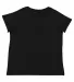 LA T 3817 Ladies' Curvy V-Neck Fine Jersey T-Shirt in Blended black back view