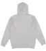 LA T 6926 Adult Pullover Fleece Hoodie in Heather back view