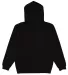 LA T 6926 Adult Pullover Fleece Hoodie BLACK back view