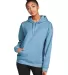 Gildan SF500 Adult Softstyle® Fleece Pullover Hoo in Stone blue front view