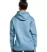 Gildan SF500 Adult Softstyle® Fleece Pullover Hoo in Stone blue back view