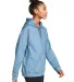 Gildan SF500 Adult Softstyle® Fleece Pullover Hoo in Stone blue side view