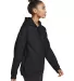 Gildan SF500 Adult Softstyle® Fleece Pullover Hoo BLACK side view