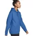 Gildan SF500 Adult Softstyle® Fleece Pullover Hoo in Royal side view