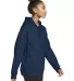 Gildan SF500 Adult Softstyle® Fleece Pullover Hoo in Navy side view