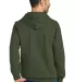 Gildan SF500 Adult Softstyle® Fleece Pullover Hoo in Military green back view