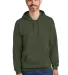 Gildan SF500 Adult Softstyle® Fleece Pullover Hoo in Military green front view