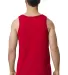 Gildan 64200 Men's Softstyle®  Tank in Red back view
