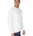 Gildan SF000 Adult Softstyle® Fleece Crew Sweatsh in White side view