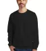 Gildan SF000 Adult Softstyle® Fleece Crew Sweatsh in Black front view