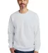 Gildan SF000 Adult Softstyle® Fleece Crew Sweatsh in White front view
