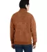 J America 8713 Aspen Fleece Quarter-Zip Sweatshirt Rust Speck back view