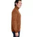 J America 8713 Aspen Fleece Quarter-Zip Sweatshirt Rust Speck side view