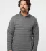 J America 8895 Horizon Snap Pullover Charcoal Heather front view