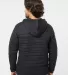 J America 8897 Horizon Quilted Anorak Hooded Pullo Black back view