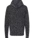 J America 8880 Youth Triblend Fleece Hooded Sweats in Black leopard triblend back view