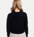 Next Level Apparel 9384 Ladies' Cropped Pullover H BLACK back view