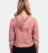 Next Level Apparel 9384 Ladies' Cropped Pullover H DESERT PINK back view