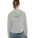 Next Level Apparel 9384 Ladies' Cropped Pullover H in Heather gray back view