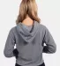 Next Level Apparel 9384 Ladies' Cropped Pullover H HEATHER GRAY back view