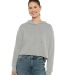 Next Level Apparel 9384 Ladies' Cropped Pullover H in Heather gray front view