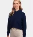 Next Level Apparel 9384 Ladies' Cropped Pullover H MIDNIGHT NAVY side view