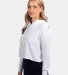 Next Level Apparel 9384 Ladies' Cropped Pullover H WHITE side view