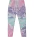 Tie-Dye CD8999 Ladies' Jogger Pant in Cotton candy front view