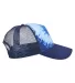 Tie-Dye 9200 Adult Trucker Hat in Blue ocean side view