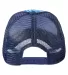 Tie-Dye 9200 Adult Trucker Hat in Blue ocean back view