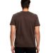 US Blanks US2000 Men's Made in USA Short Sleeve Cr in Brown back view