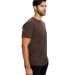 US Blanks US2000 Men's Made in USA Short Sleeve Cr in Brown side view