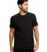 US Blanks US2000 Men's Made in USA Short Sleeve Cr in Black front view