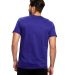 US Blanks US2000 Men's Made in USA Short Sleeve Cr in Laker purple back view