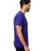 US Blanks US2000 Men's Made in USA Short Sleeve Cr in Laker purple side view