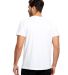US Blanks US2000 Men's Made in USA Short Sleeve Cr in White back view