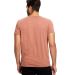 US Blanks US2000 Men's Made in USA Short Sleeve Cr in Cinnamon back view