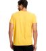 US Blanks US2000 Men's Made in USA Short Sleeve Cr in Gold back view