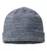 Richardson Hats CRF632 Marled Beanie Navy/ Grey/ White front view